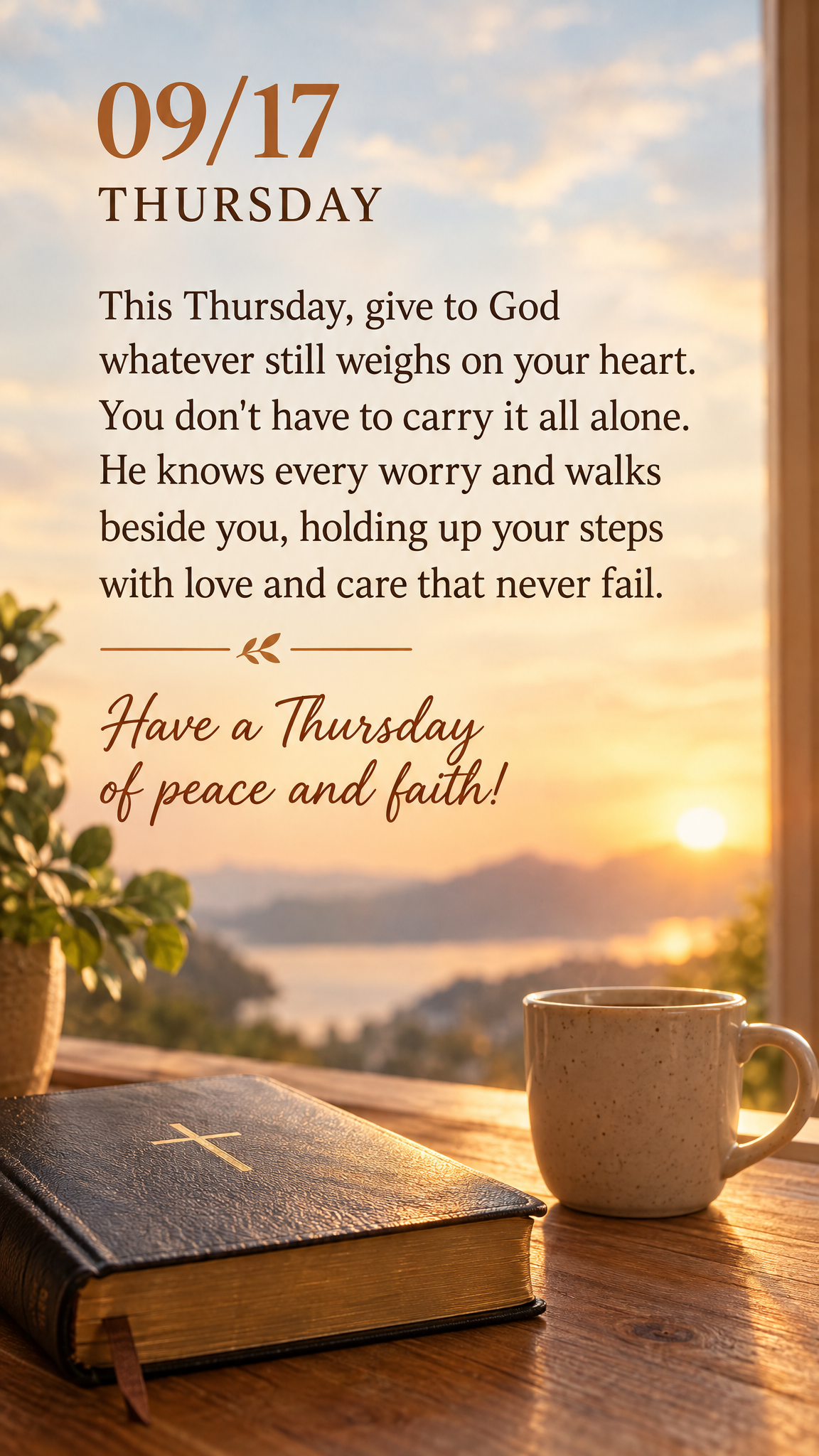 Have a Thursday of peace and faith!