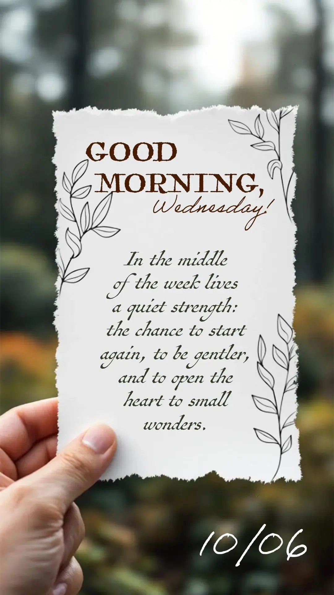 In the middle of the week lives a quiet strength: the chance to start again, to be gentler, and to open the heart to small wonders.