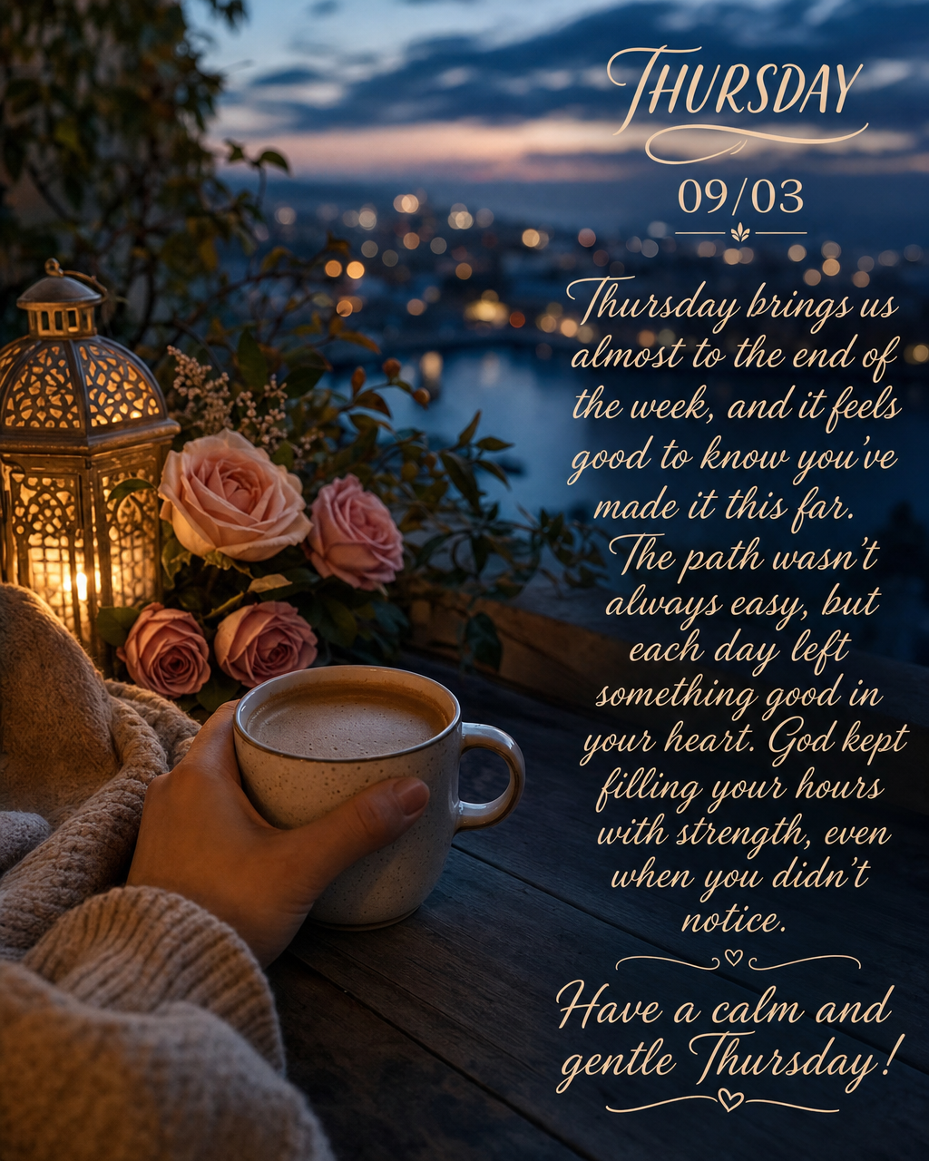 Thursday brings us almost to the end of the week, and it feels good to know you've made it this far. The path wasn't always easy, but each day left somet...
