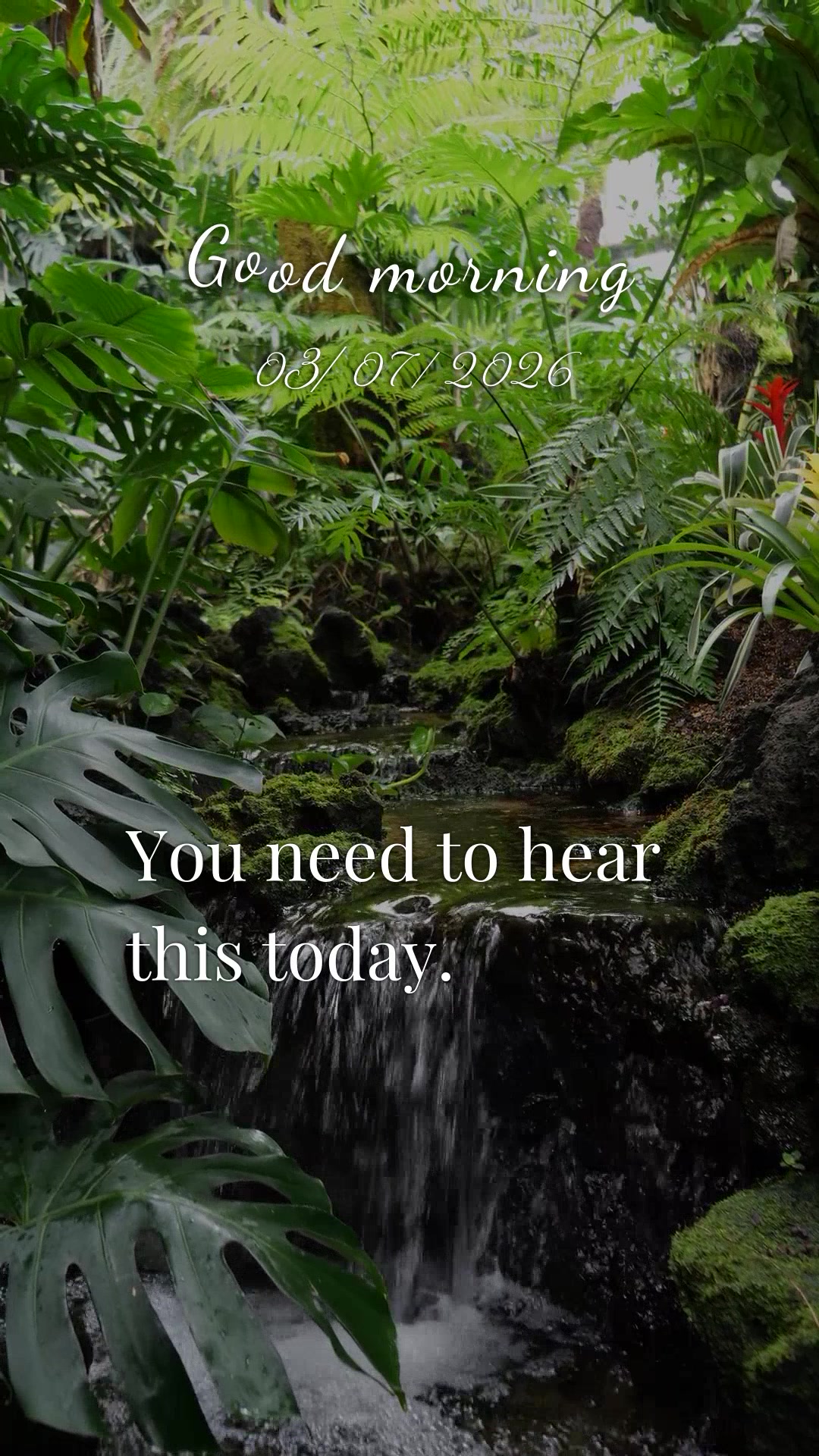 You need to hear this today... Today is Saturday, March 7, 2026, and in the middle of a world that never seems to slow down, I am choosing stillness. Lor...