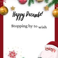 Stopping by to wish you a month of many blessings and happiness! Happy December!