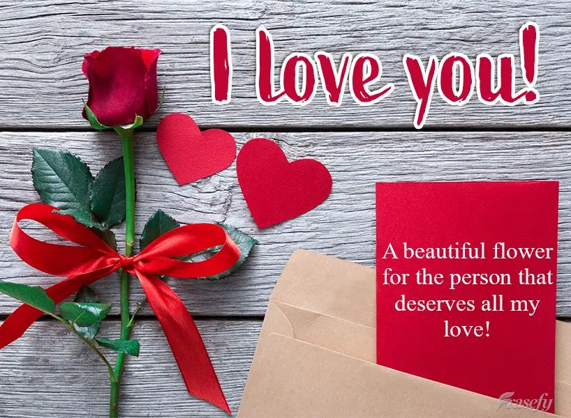 Uma linda flor pra essa pessoa que merece todo o meu amor! Eu te amo! 