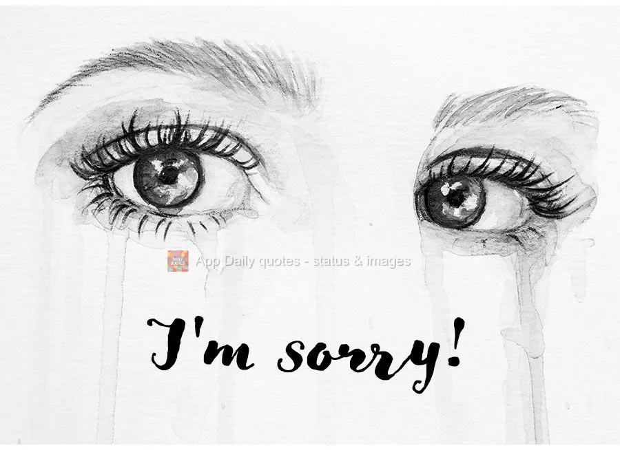 I'm sorry!