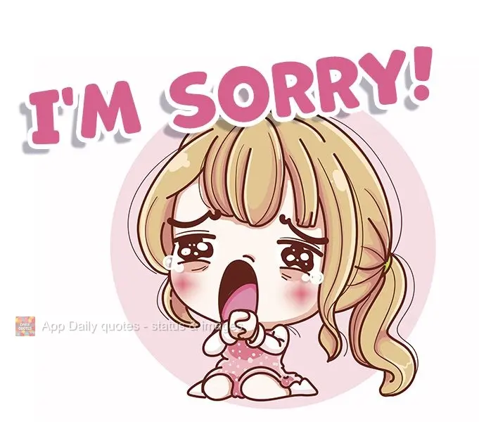 I'm sorry!