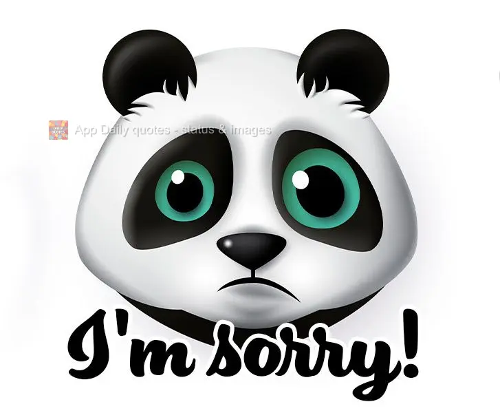 I'm sorry!