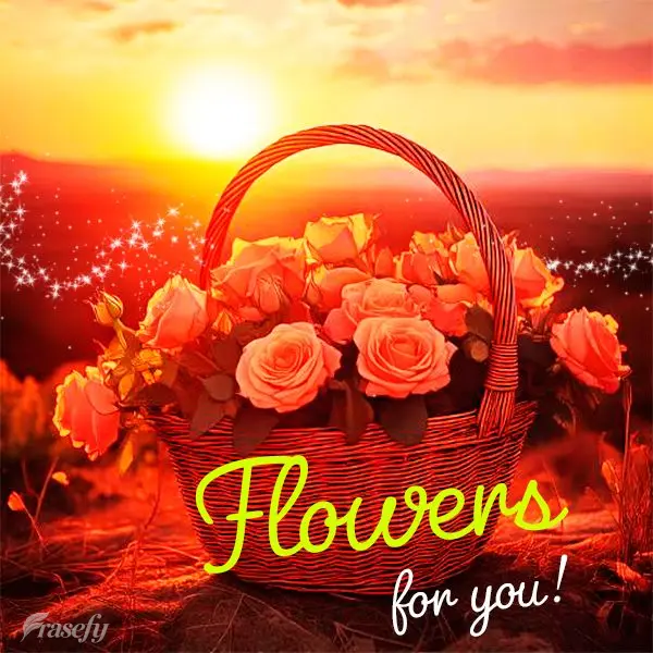 Flores para você!