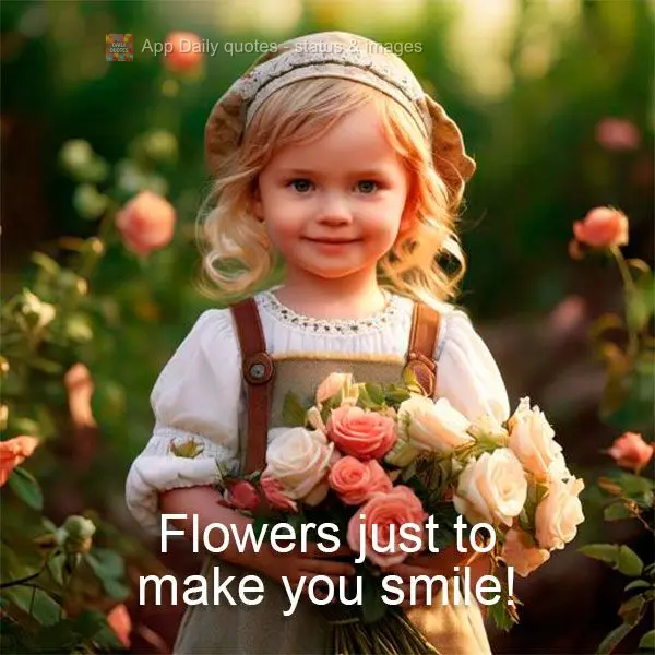 Flowers just to make you smile!