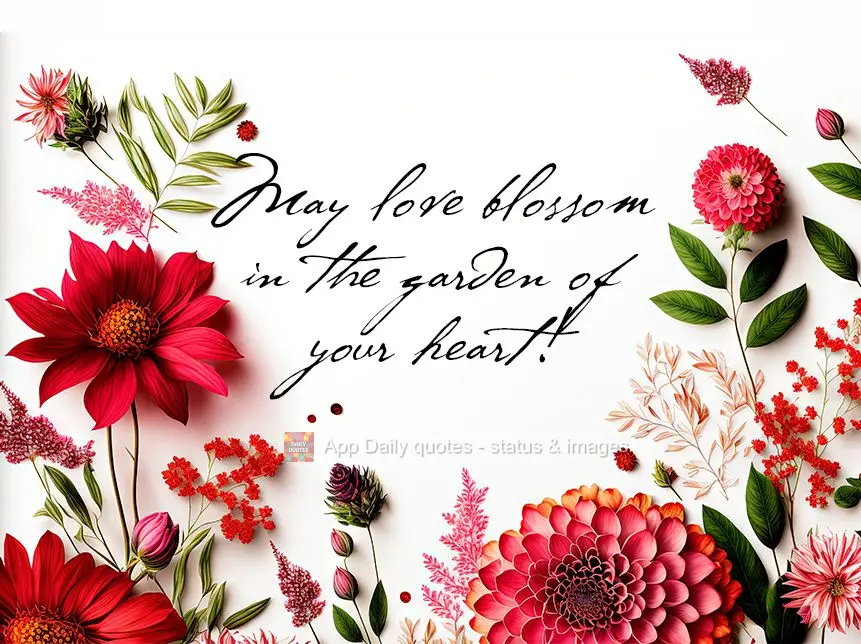 May love blossom in the garden of your heart!