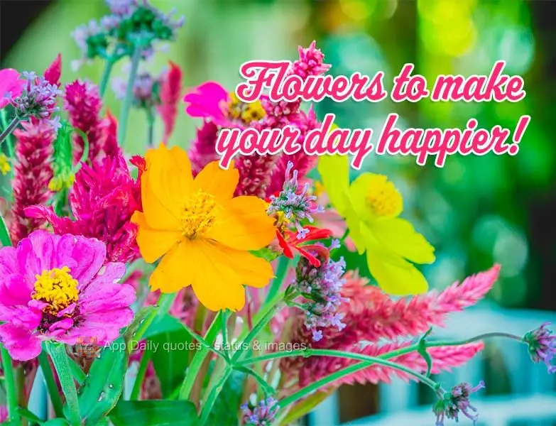 Flowers to make your day happier!