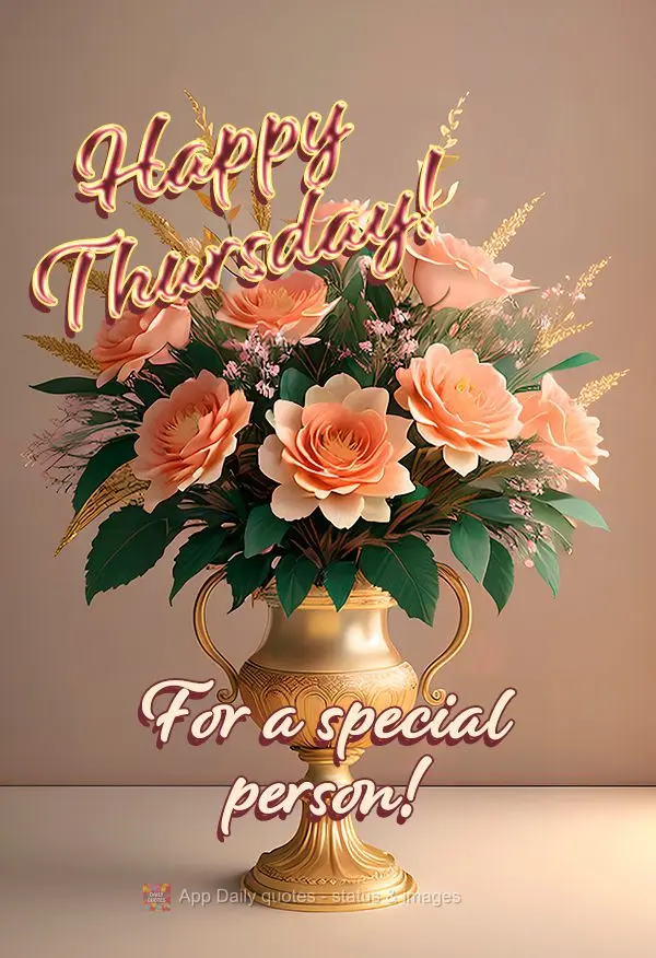 For a special person! Happy Thursday!