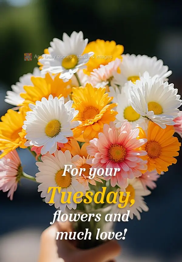 For your Tuesday, flowers and much love!