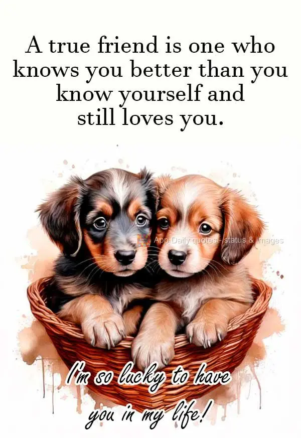 A true friend is one who knows you better than you know yourself and still loves you. I'm so lucky to have you in my life!