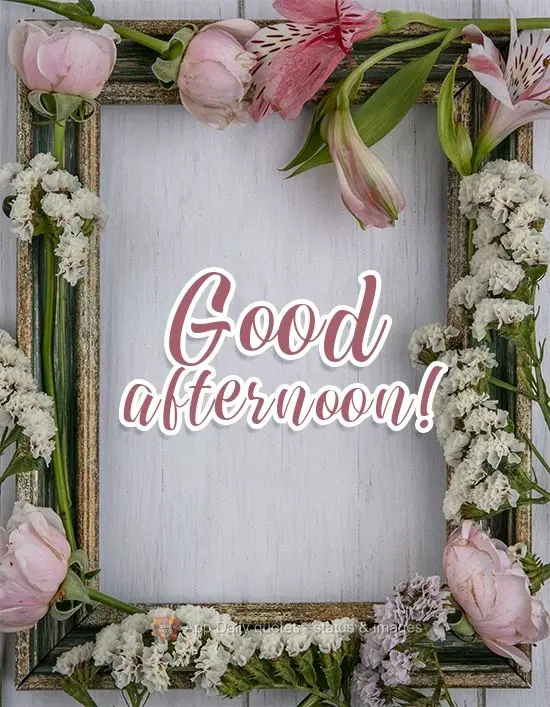 Good afternoon! 