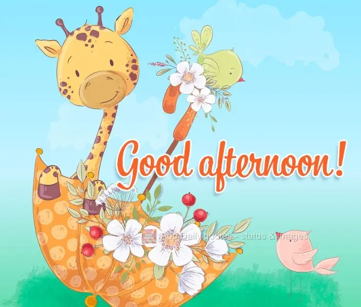 Good afternoon! 