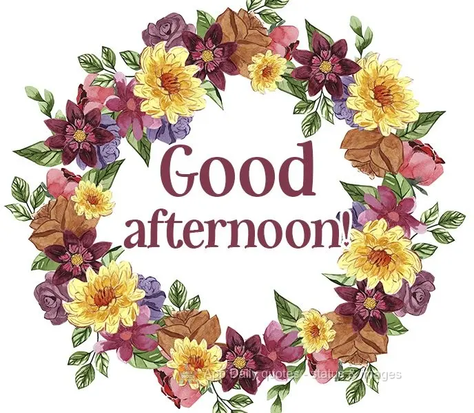 Good afternoon! 