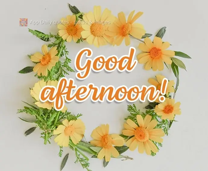 Good afternoon!