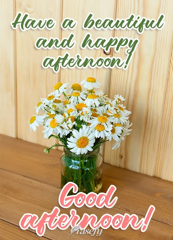 Have a beautiful and happy afternoon!  Good afternoon! 