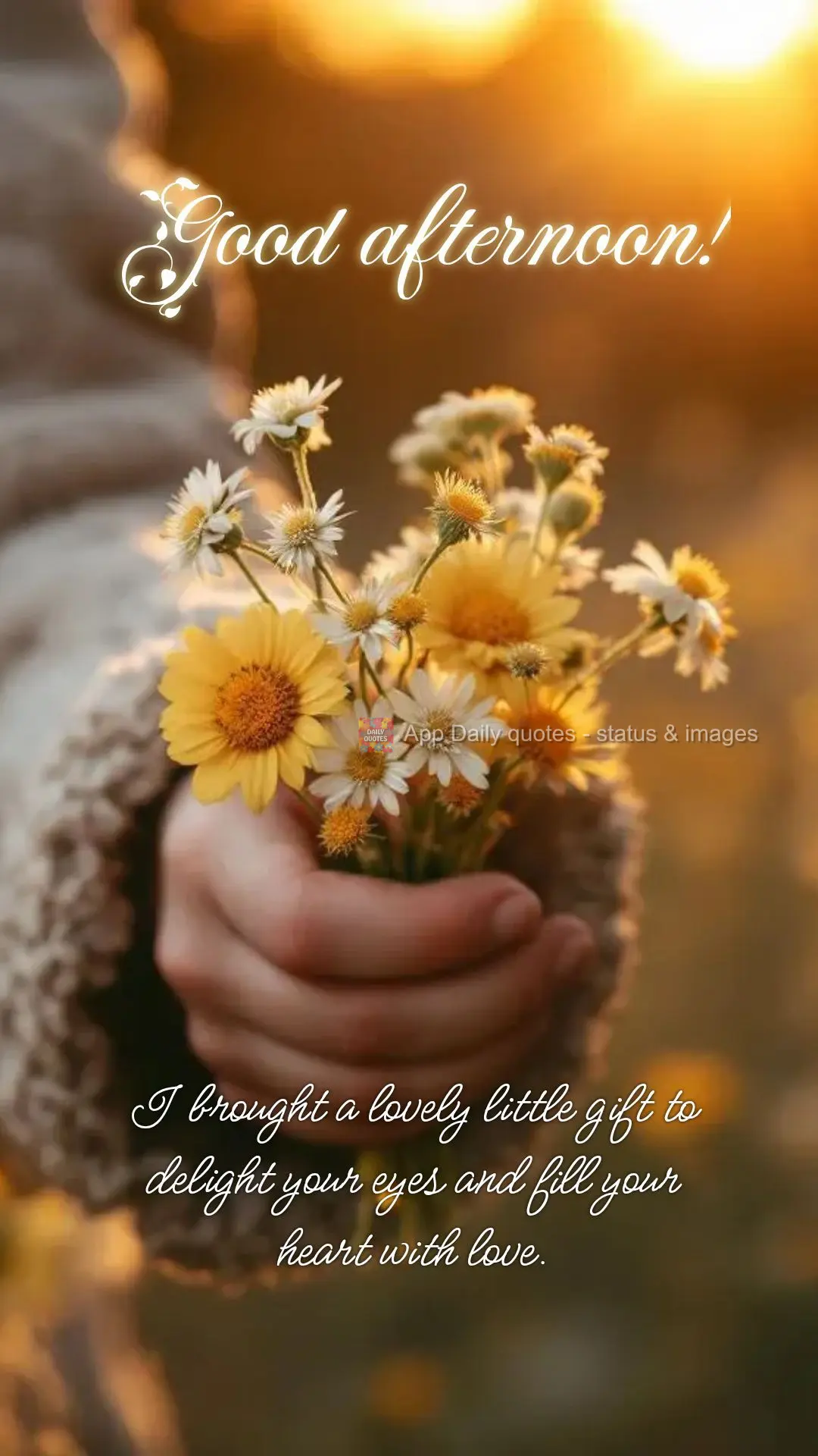 I brought a lovely little gift to delight your eyes and fill your heart with love. Good afternoon! 