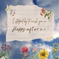 I stopped by to wish you a happy afternoon!