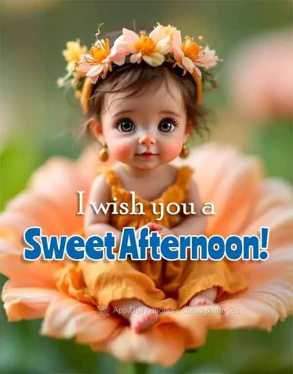 I wish you a Sweet Afternoon!