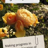 Making progress in life is a combination of persistence, coherence, and decisions made that get you to your destination. Have a good afternoon!