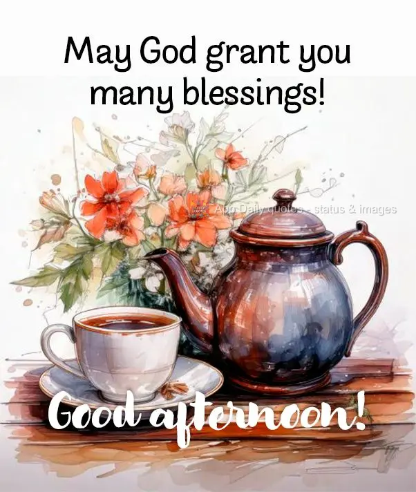 May God grant you many blessings! Good afternoon!