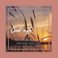 May peace be eternal and reign over you! Good afternoon!
