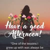 "One of the lessons I grew up with was to always be true to yourself and never let what another person says distract you from your goals." Have a good af...