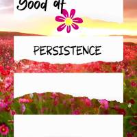 Persistence makes the impossible happen. Good afternoon!