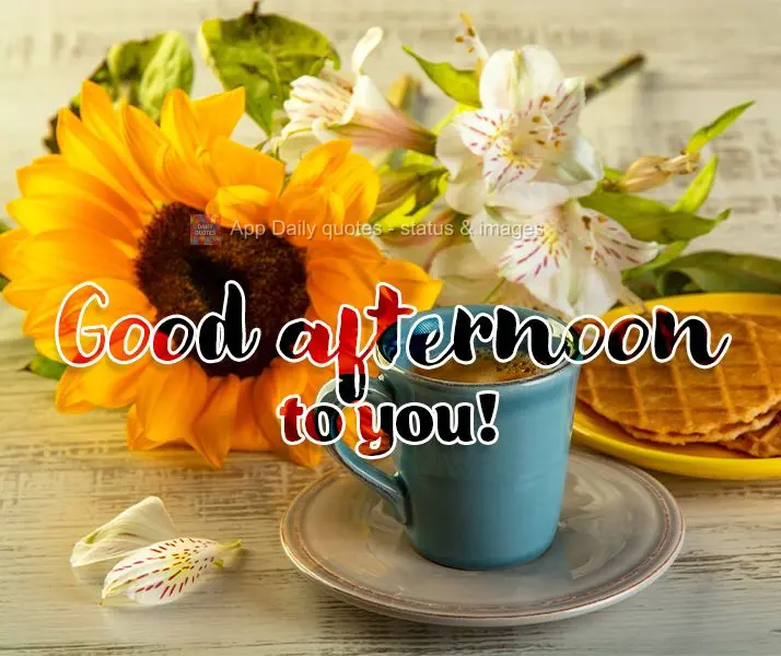 Good afternoon to you!