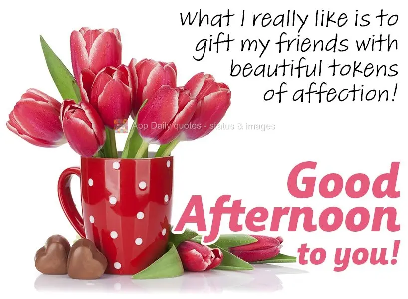What I really like is to gift my friends with beautiful tokens of my affection! Good afternoon to you!
