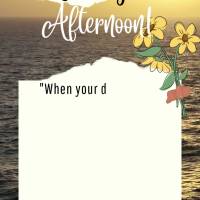 "When your dreams are greater than the places where you find yourself, sometimes you need to seek out your own reminders that there is more out there. An...