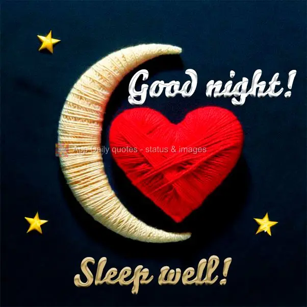 Good night! Sleep well!