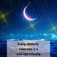 Every obstacle overcome is a new opportunity for growth that reveals itself. Good night! 
