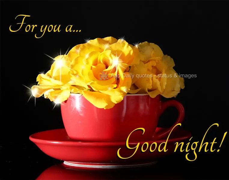 For you a... Good night!