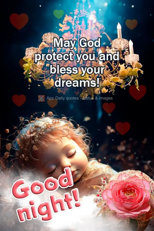 May God protect you and bless your dreams! Good night!