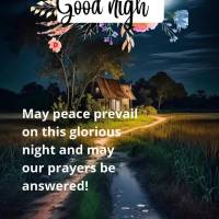 May peace prevail on this glorious night and may our prayers be answered! Good night!