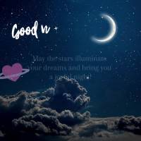 May the stars illuminate your dreams and bring you a joyful night! Good night!