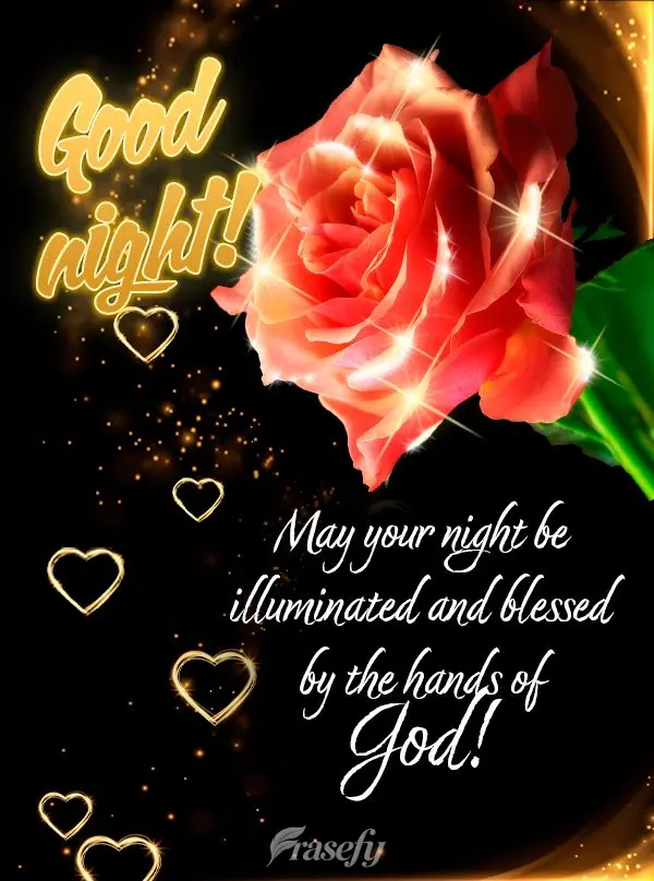 May your night be illuminated and blessed by the hands of God! Good night!