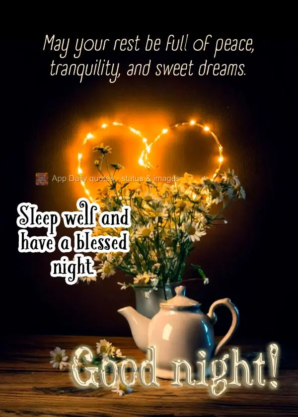 May your rest be as soft and sweet as a sea breeze. Use this time to relax and recharge your energy. Good night!