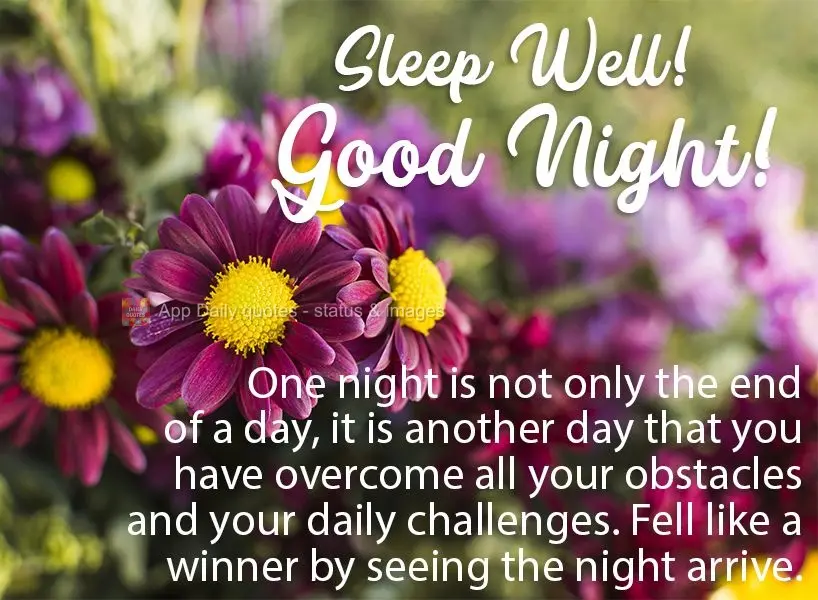 Nighttime is not only the end of a day, it is the end to another day in which you overcame all your obstacles and daily challenges. Feel like a winner as...
