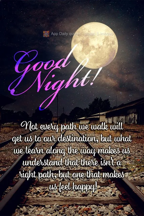 Not every path we walk will get us to our destination, but what we learn along the way helps us understand that there isn't a right path, but one that ma...