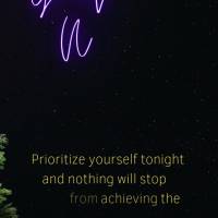 Prioritize yourself tonight and nothing will stop you from achieving the peace you desire! Good night!