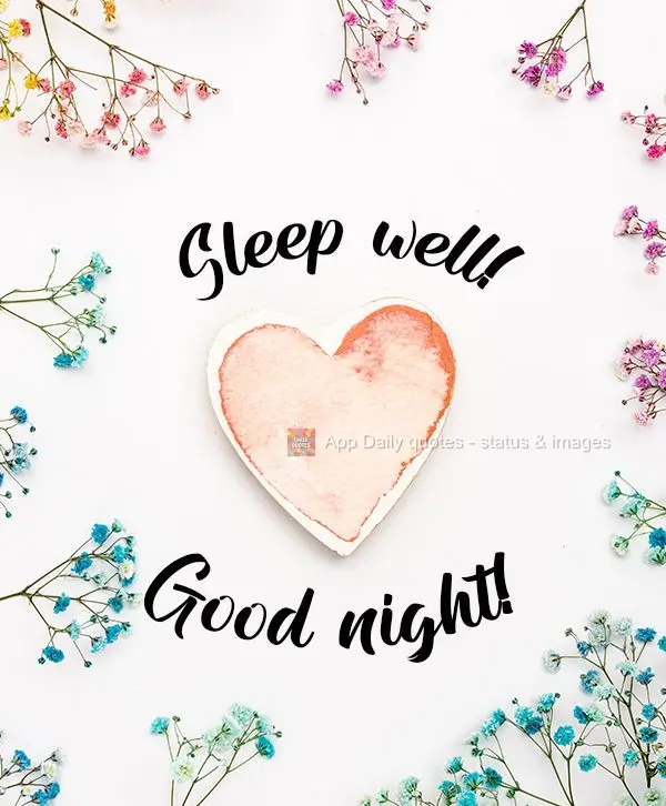 Sleep well! Good night!