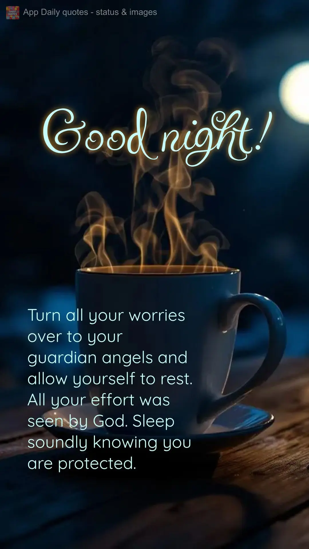 Turn all your worries over to your guardian angels and allow yourself to rest. All your effort was seen by God. Sleep soundly knowing you are protected. ...