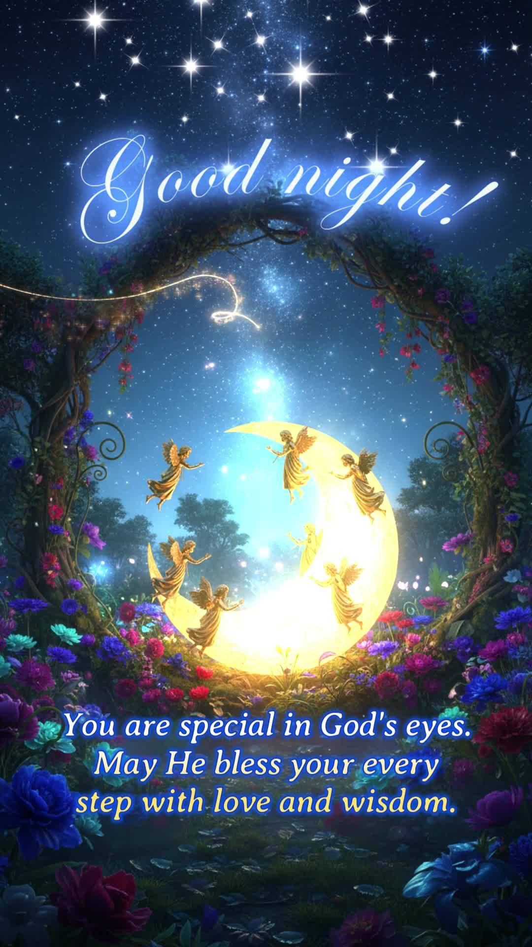 You are special in God's eyes. May He bless your every step with love and wisdom. Good night!