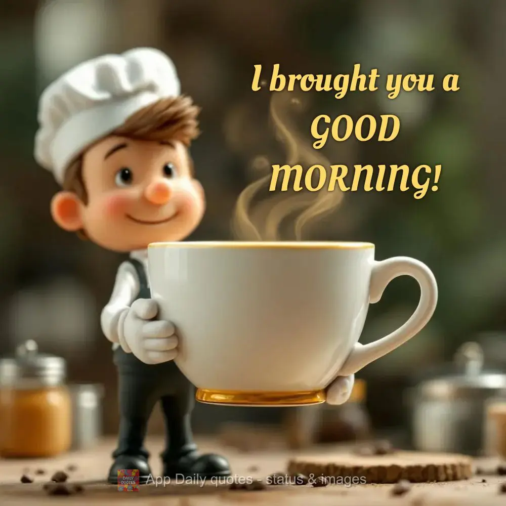 I brought you a GOOD MORNING!