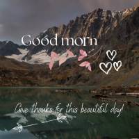 Be grateful for this beautiful day! Good morning!