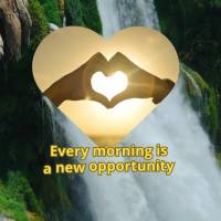 Every morning is a new opportunity to fight for your goals and be happy. Don't miss out on the present. Have a great day!