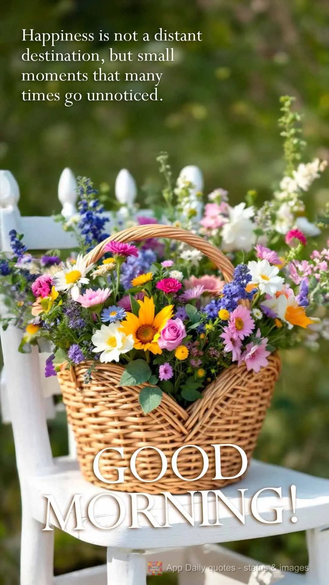 Happiness is not a distant destination, but small moments that many times go unnoticed. Good morning!